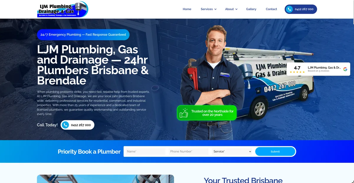 ljm-plumbing-group.com.au website